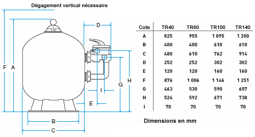 filtre piscine triton tr100