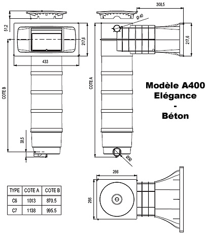 Skimmer El&eacute;gance A400 WELTICO
