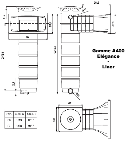 Skimmer El&eacute;gance A400 WELTICO