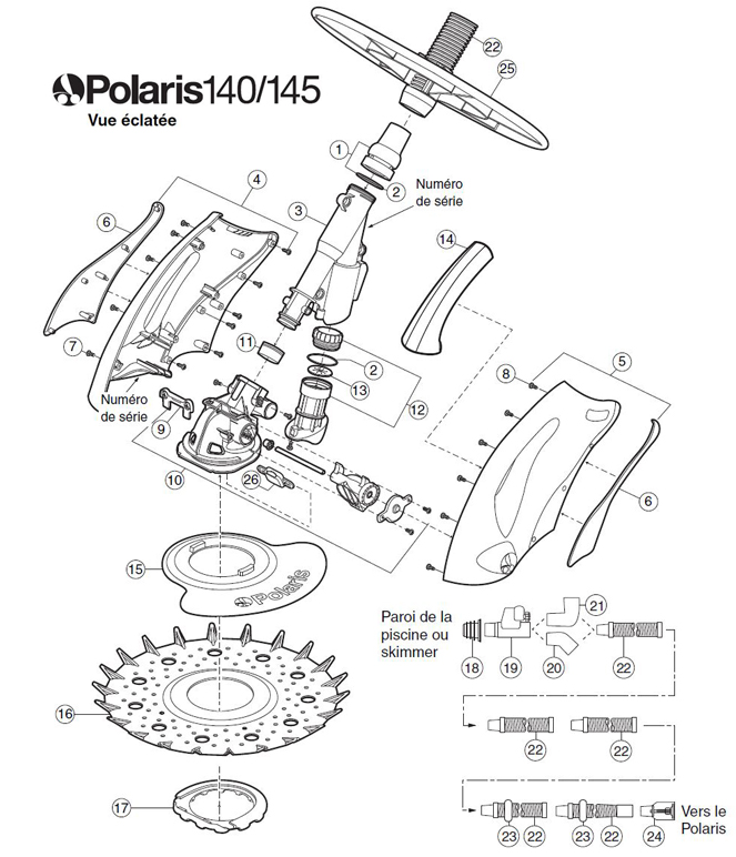 robot piscine polaris 140