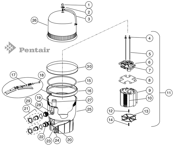 filtre piscine titan