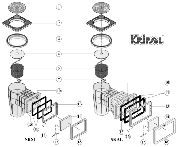 pièces skimmer kripsol