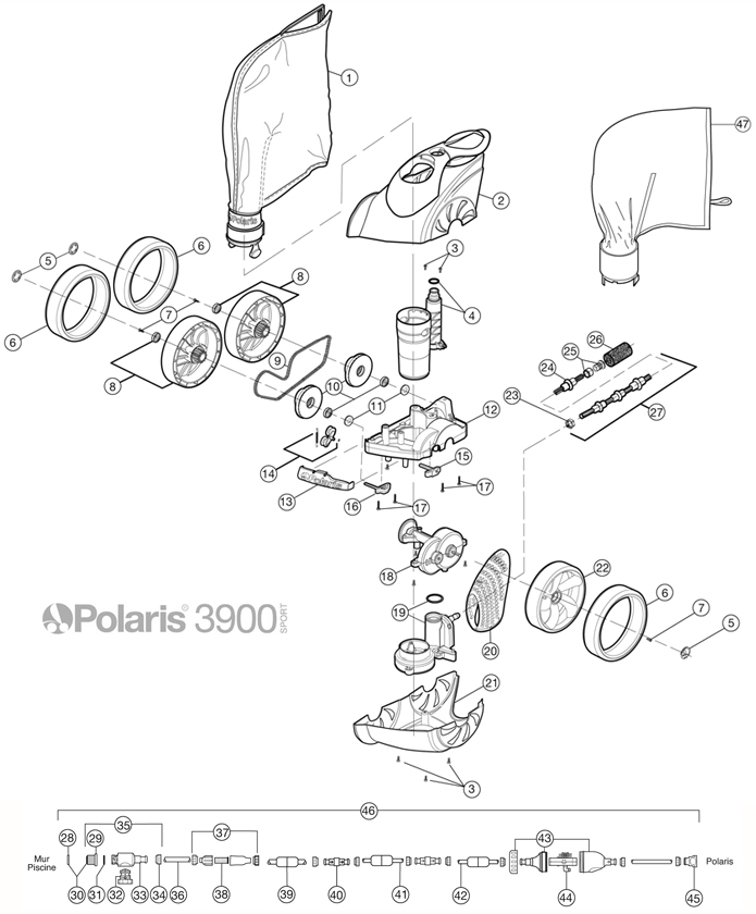 robot piscine polaris 3900